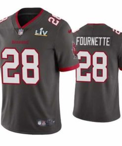 Premium Leonard Fournette Buccaneers Pewter Super Bowl Lv Vapor Limited Jersey
