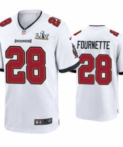 High quality Leonard Fournette Buccaneers White Super Bowl Lv Game Jersey
