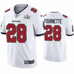 Outstanding Leonard Fournette Buccaneers White Super Bowl Lv Vapor Limited Jersey