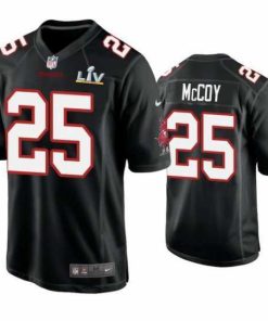 Finest Lesean Mccoy Buccaneers Black Super Bowl Lv Game Fashion Jersey