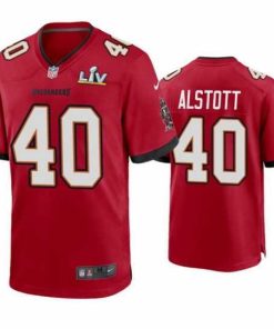 Finest Mike Alstott Buccaneers Red Super Bowl Lv Game Jersey