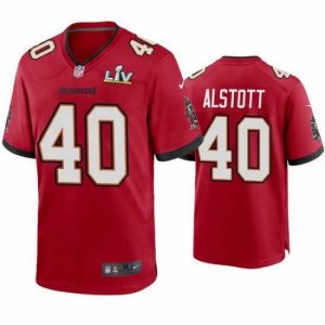 Finest Mike Alstott Buccaneers Red Super Bowl Lv Game Jersey