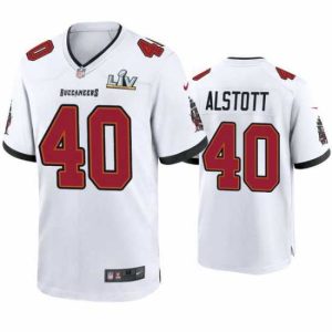 Superb Mike Alstott Buccaneers White Super Bowl Lv Game Jersey