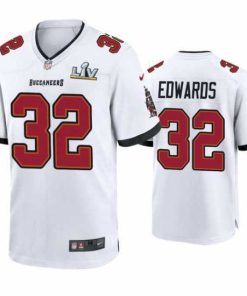 High quality Mike Edwards Buccaneers White Super Bowl Lv Game Jersey