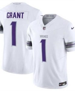 Superior Minnesota Vikings 1 Bud Grant White F.U.S.E  Winter Warrior Limited Stitched Jersey