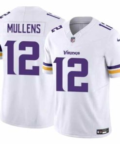 Finest Minnesota Vikings 12 Nick Mullens White 2023 F.U.S.E  Vapor Untouchable Limited Stitched Jersey