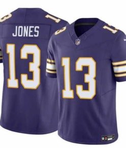 Exceptional Minnesota Vikings 13 Daniel Jones Purple 2023 F.U.S.E  Throwback Vapor Untouchable Limited Stitched Jersey