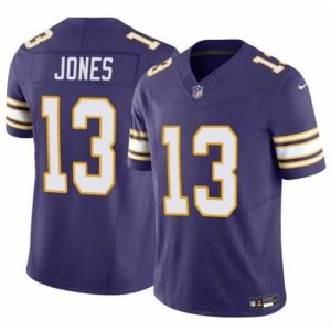 Exceptional Minnesota Vikings 13 Daniel Jones Purple 2023 F.U.S.E  Throwback Vapor Untouchable Limited Stitched Jersey