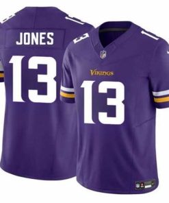 High quality Minnesota Vikings 13 Daniel Jones Purple 2024 F.U.S.E  Vapor Untouchable Limited Stitched Jersey