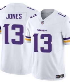 Outstanding Minnesota Vikings 13 Daniel Jones White 2024 F.U.S.E  Vapor Untouchable Limited Stitched Jersey