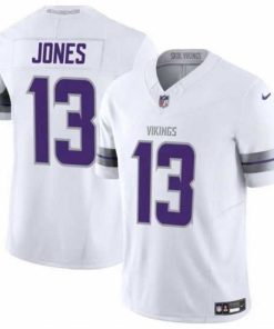 Exquisite Minnesota Vikings 13 Daniel Jones White 2024 F.U.S.E  Winter Warrior Limited Stitched Jersey