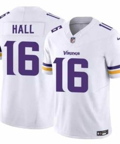 High quality Minnesota Vikings 16 Jaren Hall White 2023 F.U.S.E  Vapor Untouchable Limited Stitched Jersey