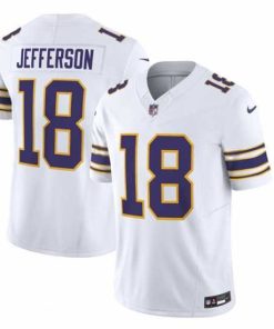 High quality Minnesota Vikings 18 Justin Jefferson White 2023 F.U.S.E  Vapor Untouchable Limited Stitched Jersey