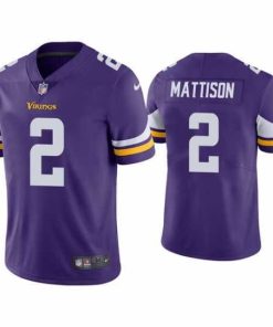 Outstanding Minnesota Vikings 2 Alexander Mattison Purple Vapor Untouchable Limited Stitched Jersey