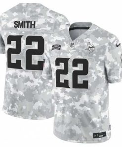 Superb Minnesota Vikings 22 Harrison Smith 2024 F.U.S.E Arctic Camo Salute To Service Limited Stitched Football Jersey