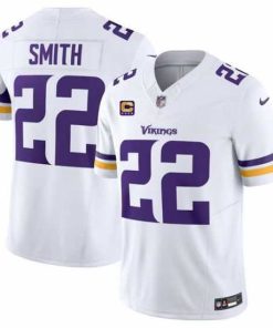 Exceptional Minnesota Vikings 22 Harrison Smith White 2024 F.U.S.E  With 4 Star C Patch Vapor Untouchable Limited Stitched Jersey