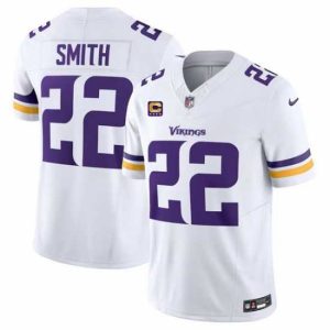Exceptional Minnesota Vikings 22 Harrison Smith White 2024 F.U.S.E  With 4 Star C Patch Vapor Untouchable Limited Stitched Jersey