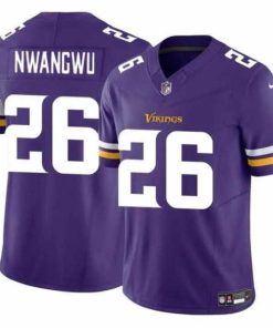 Superior Minnesota Vikings 26 Kene Nwangwu Purple 2023 F.U.S.E  Vapor Untouchable Limited Stitched Jersey