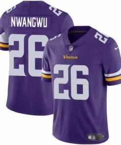 Premium Minnesota Vikings 26 Kene Nwangwu Purple Vapor Untouchable Limited Stitched Jersey