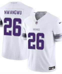 Finest Minnesota Vikings 26 Kene Nwangwu White F.U.S.E  Winter Warrior Limited Stitched Jersey