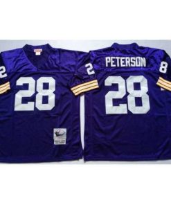 Exceptional Minnesota Vikings 28 Adrian Peterson Purple M&N Throwback Jersey