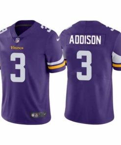Outstanding Minnesota Vikings 3 Jordan Addison Purple 2023 Draft Vapor Untouchable Limited Stitched Jersey