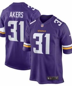 Gorgeous Minnesota Vikings 31 Cam Akers Purple Stitched Game Jersey