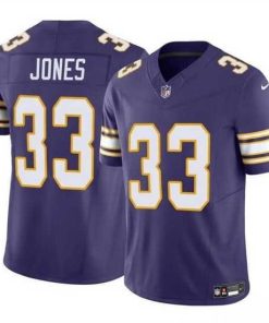 Premium Minnesota Vikings 33 Aaron Jones Purple F.U.S.E  Vapor Untouchable Throwback Limited Stitched Jersey