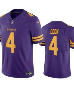 Premium Minnesota Vikings 4 Dalvin Cook Purple 2023 F.U.S.E. Color Rush Stitched Jersey
