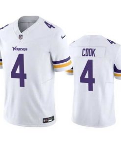 Superior Minnesota Vikings 4 Dalvin Cook White 2023 F.U.S.E  Vapor Untouchable Stitched Jersey