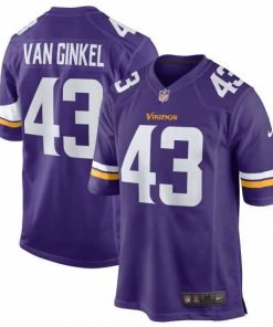 Exquisite Minnesota Vikings #43 Andrew Van Ginkel Purple Stitched NFL Jersey