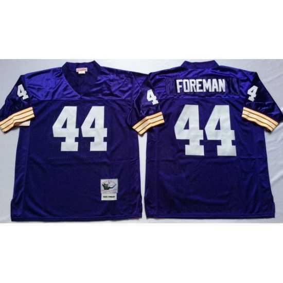 Superior Minnesota Vikings 44 Chuck Foreman Purple M&N Throwback Jersey