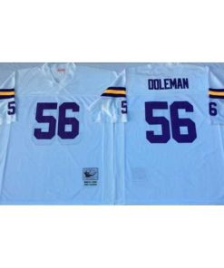 High quality Minnesota Vikings 56 Chris Doleman White M&N Throwback Jersey