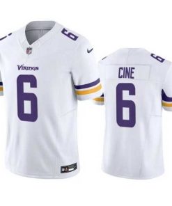 Superior Minnesota Vikings 6 Lewis Cine White 2023 F.U.S.E  Vapor Untouchable Stitched Jersey