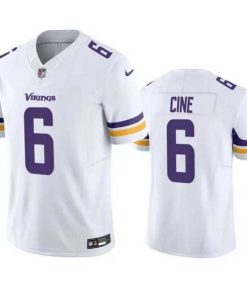Marvelous Minnesota Vikings 6 Lewis Cine White 2023 F.U.S.E. Vapor Untouchable Stitched Jersey