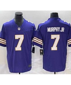 Finest Minnesota Vikings 7 Byron Murphy Jr Purple 2023 F.U.S.E Vapor Untouchable Limited Stitched Jersey
