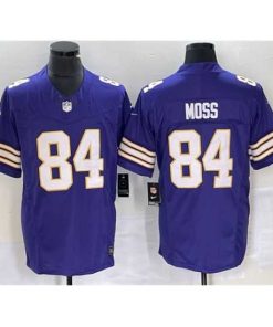 Exceptional Minnesota Vikings 84 Randy Moss Purple 2023 F.U.S.E  Vapor Untouchable Limited Stitched Jersey