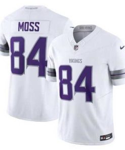 Exceptional Minnesota Vikings 84 Randy Moss White 2024 F.U.S.E  Winter Warrior Limited Stitched Football Jersey