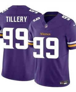 Premium Minnesota Vikings 99 Jerry Tillery Purple 2023 F.U.S.E  Vapor Untouchable Limited Stitched Jersey