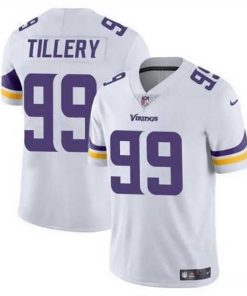 Outstanding Minnesota Vikings 99 Jerry Tillery White Vapor Untouchable Limited Stitched Jersey