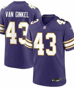 Outstanding Minnesota Vikings Andrew Van Ginkel Purple Fashion 2023 F.U.S.E Throwback Vapor Untouchable Limited Stitched Jersey
