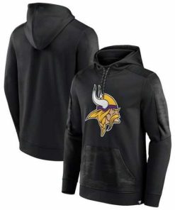 Finest Minnesota Vikings Black On The Ball Pullover Hoodie