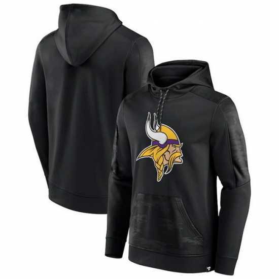 Finest Minnesota Vikings Black On The Ball Pullover Hoodie
