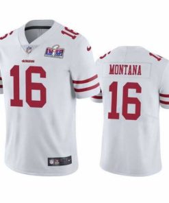 Superior NFL San Francisco 49ers 16 Joe Montana White Vapor Untouchable Limited Stitched 2024 Super Bowl LVIII Jersey