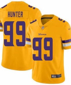 Gorgeous Nike Minnesota Vikings 99 Danielle Hunter Yellow Vapor Untouchable Limited Jersey