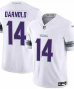 Premium Nike Minnesota Vikings Sam Darnold #14 Winter Warriors Stitched NFL Jersey
