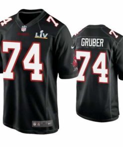 Gorgeous Paul Gruber Buccaneers Black Super Bowl Lv Game Fashion Jersey