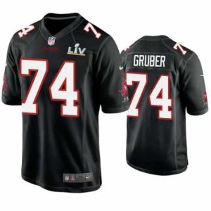 Gorgeous Paul Gruber Buccaneers Black Super Bowl Lv Game Fashion Jersey
