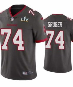 Exquisite Paul Gruber Buccaneers Pewter Super Bowl Lv Vapor Limited Jersey