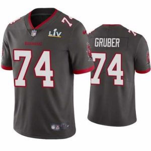 Exquisite Paul Gruber Buccaneers Pewter Super Bowl Lv Vapor Limited Jersey